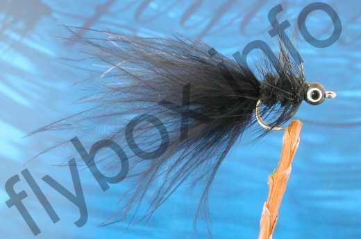 Fish4Flies Palmered Eyed Dog Nobbler Black